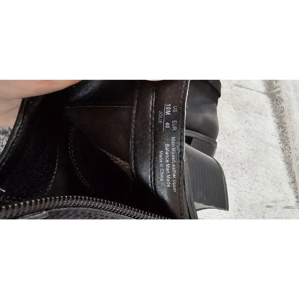 Circus by Sam Edelman Jolie Ankle Boots Women's Sz 10 US 40‎ EUR Black Leather